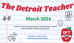 march 2024 cover Detroit Teacher
