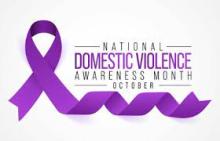 national domestic violence awareness month October ribbon