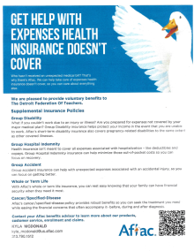 Aflac flyer