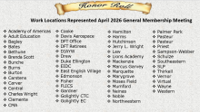 Honor Roll April 2026