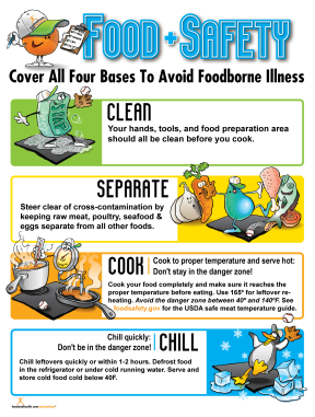 food safety tips poster