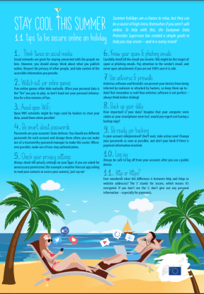 Safety Online Tips for Vacationing