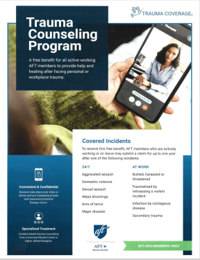 trauma counseling flyer