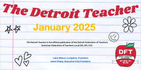 cover page The Detroit Teacher January 2025