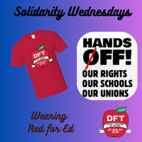 Solidarity Wednesdays wear red for ed