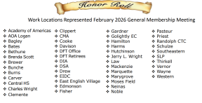 honor roll february 2026